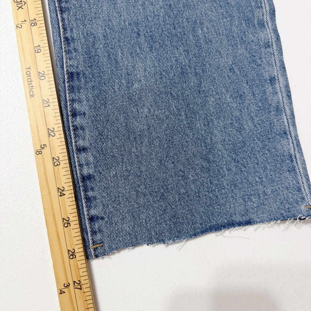 BlankNYC The Baxter Ribcage Straight Leg Jeans Blue Distressed Size 29 High Rise - Picture 11 of 13